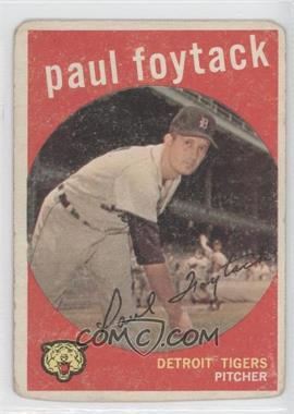 1959 Topps - [Base] #233.1 - Paul Foytack (grey back) [COMC RCR Poor]