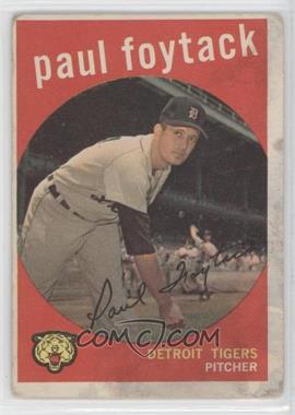 1959 Topps - [Base] #233.2 - Paul Foytack (white back) [Poor to Fair]