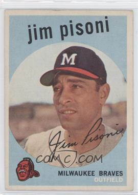 1959 Topps - [Base] #259.2 - Jim Pisoni (White Back)