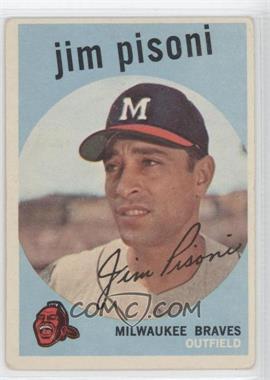 1959 Topps - [Base] #259.2 - Jim Pisoni (White Back) [Good to VG‑EX]