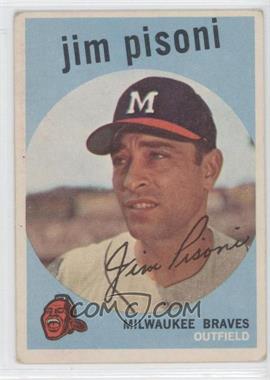 1959 Topps - [Base] #259.2 - Jim Pisoni (White Back) [Good to VG‑EX]