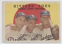 Hitters' Foes (Johnny Podres, Clem Labine, Don Drysdale) (Grey Back) [Poor …