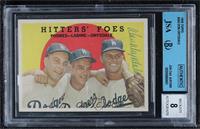 Hitters' Foes (Johnny Podres, Clem Labine, Don Drysdale) (Grey Back) [JSA …