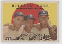 Hitters' Foes (Johnny Podres, Clem Labine, Don Drysdale) (Grey Back)