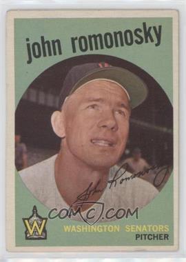 1959 Topps - [Base] #267.1 - John Romonosky (grey back) [Good to VG‑EX]