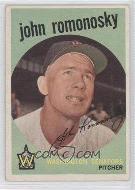 1959 Topps - [Base] #267.1 - John Romonosky (grey back) [Good to VG‑EX]
