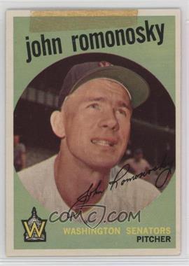 1959 Topps - [Base] #267.1 - John Romonosky (grey back) [Good to VG‑EX]