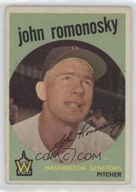 1959 Topps - [Base] #267.1 - John Romonosky (grey back) [Good to VG‑EX]