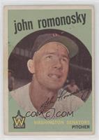 John Romonosky (white back) [Poor to Fair]