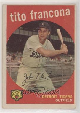 1959 Topps - [Base] #268.2 - Tito Francona (white back)