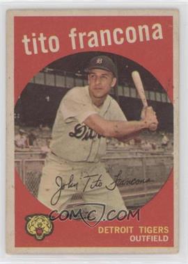 1959 Topps - [Base] #268.2 - Tito Francona (white back)