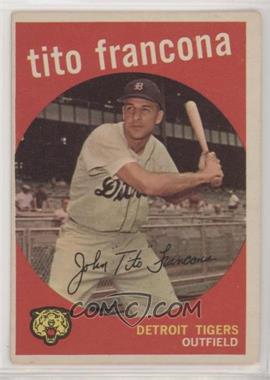 1959 Topps - [Base] #268.2 - Tito Francona (white back)