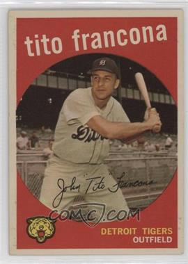 1959 Topps - [Base] #268.2 - Tito Francona (white back)