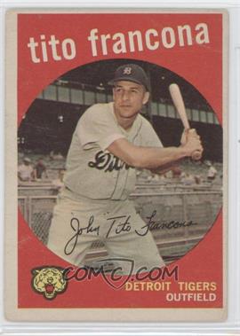 1959 Topps - [Base] #268.2 - Tito Francona (white back)