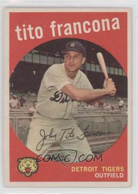 1959 Topps - [Base] #268.2 - Tito Francona (white back)