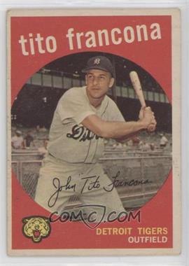 1959 Topps - [Base] #268.2 - Tito Francona (white back)