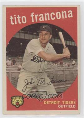 1959 Topps - [Base] #268.2 - Tito Francona (white back)