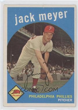 1959 Topps - [Base] #269.1 - Jack Meyer (grey back) [Good to VG‑EX]