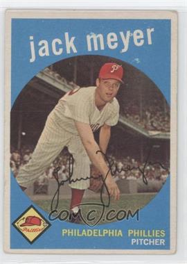 1959 Topps - [Base] #269.1 - Jack Meyer (grey back) [Good to VG‑EX]