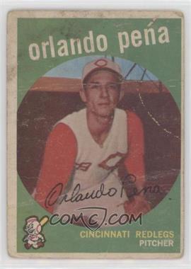 1959 Topps - [Base] #271.2 - Orlando Pena (white back) [Poor to Fair]