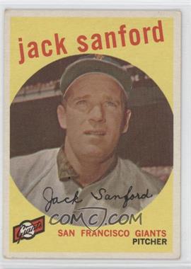 1959 Topps - [Base] #275.1 - Jack Sanford (grey back) [Noted]