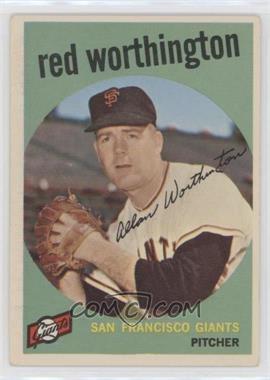 1959 Topps - [Base] #28 - Al Worthington (Called Red on Card)