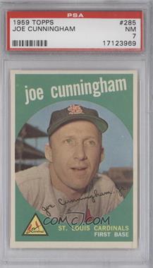 1959 Topps - [Base] #285.2 - Joe Cunningham (White Back) [PSA 7 NM]