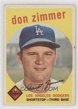 1959 Topps - [Base] #287 - Don Zimmer [Good to VG‑EX]