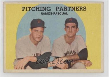 1959 Topps - [Base] #291 - Pitching Partners (Pedro Ramos, Camilo Pascual)