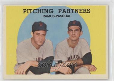 1959 Topps - [Base] #291 - Pitching Partners (Pedro Ramos, Camilo Pascual) [Good to VG‑EX]