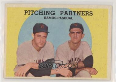 1959 Topps - [Base] #291 - Pitching Partners (Pedro Ramos, Camilo Pascual)