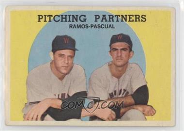 1959 Topps - [Base] #291 - Pitching Partners (Pedro Ramos, Camilo Pascual)