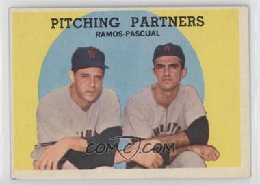 1959 Topps - [Base] #291 - Pitching Partners (Pedro Ramos, Camilo Pascual)