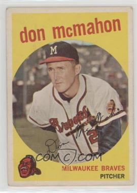 1959 Topps - [Base] #3 - Don McMahon [Good to VG‑EX]