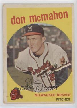 1959 Topps - [Base] #3 - Don McMahon [Good to VG‑EX]