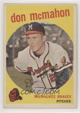 1959 Topps - [Base] #3 - Don McMahon [Good to VG‑EX]