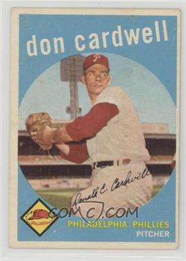 1959 Topps - [Base] #314 - Don Cardwell [Good to VG‑EX]