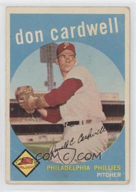 1959 Topps - [Base] #314 - Don Cardwell [Poor to Fair]