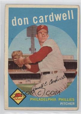 1959 Topps - [Base] #314 - Don Cardwell [Good to VG‑EX]