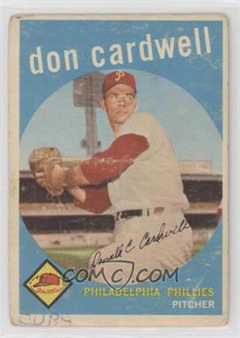 1959 Topps - [Base] #314 - Don Cardwell [Poor to Fair]