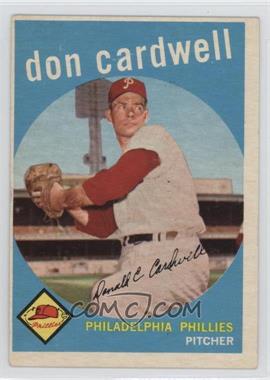 1959 Topps - [Base] #314 - Don Cardwell