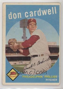 1959 Topps - [Base] #314 - Don Cardwell [Good to VG‑EX]