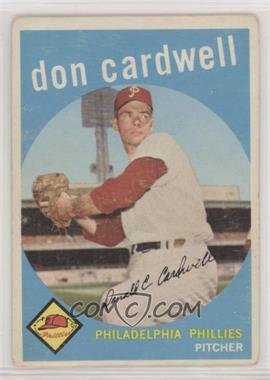1959 Topps - [Base] #314 - Don Cardwell [COMC RCR Poor]