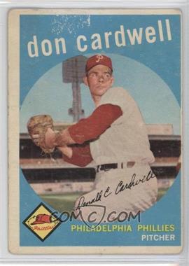 1959 Topps - [Base] #314 - Don Cardwell [Good to VG‑EX]