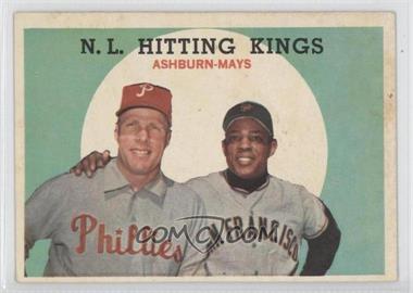 1959 Topps - [Base] #317 - N.L. Hitting Kings (Richie Ashburn, Willie Mays) [Noted]
