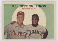 N.L. Hitting Kings (Richie Ashburn, Willie Mays)