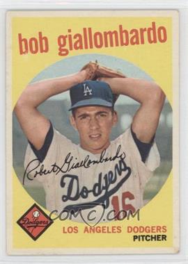 1959 Topps - [Base] #321.2 - Bob Giallombardo ("Optioned to Montreal…")
