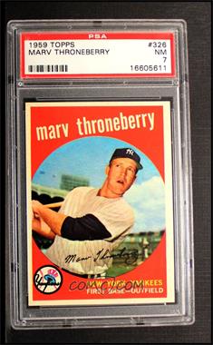 1959 Topps - [Base] #326 - Marv Throneberry [PSA 7 NM]