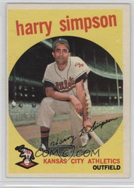 1959 Topps - [Base] #333 - Harry Simpson