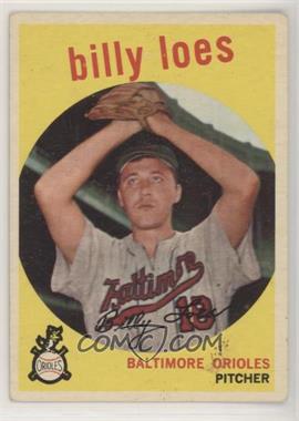 1959 Topps - [Base] #336.2 - Billy Loes ("Traded to Washington in March 1959." on Back)